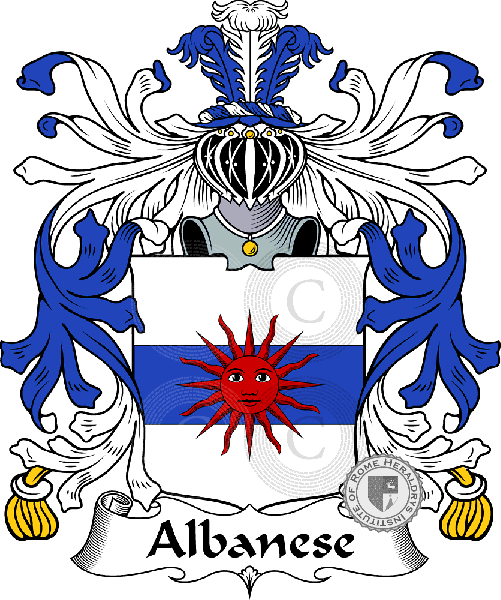 Brasão da família Albanese
