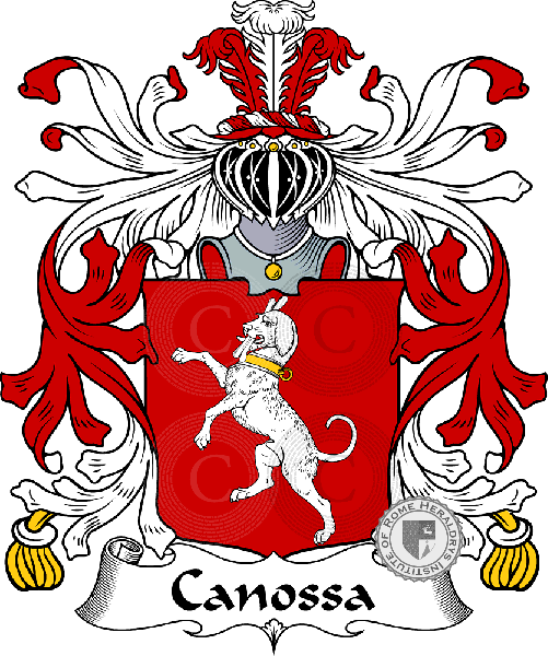 Coat of arms of family Canossa