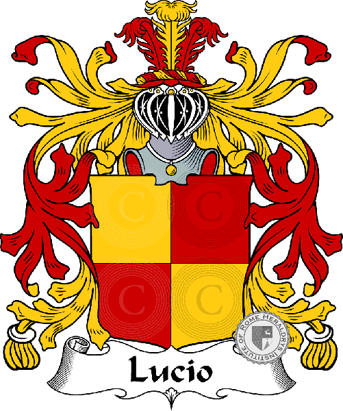 Coat of arms of family Lucio