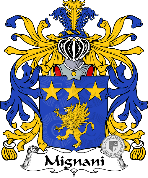 Wappen der Familie Mignani
