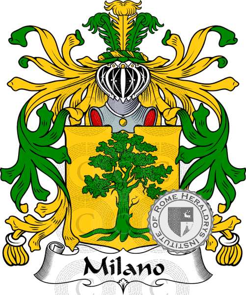 Brasão da família Milano