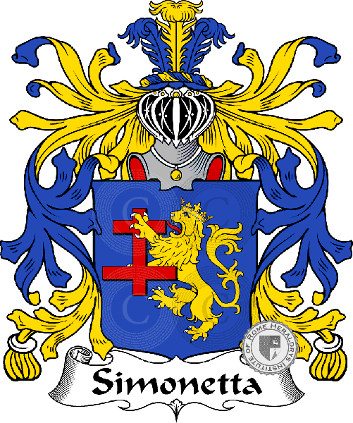 Coat of arms of family Simonetta