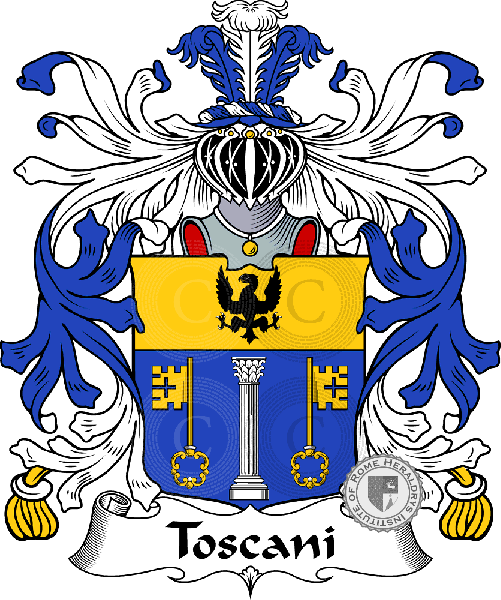 Brasão da família Toscani