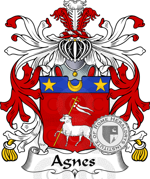 Coat of arms of family Agnes