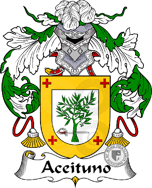 Coat of arms of family Aceituno
