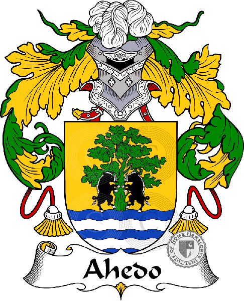 Coat of arms of family Ahedo or Haedo