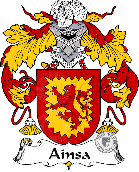 Coat of arms of family Ainsa