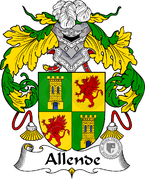 Coat of arms of family Allende