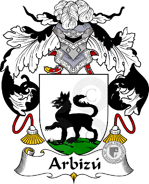 Coat of arms of family Arbizú