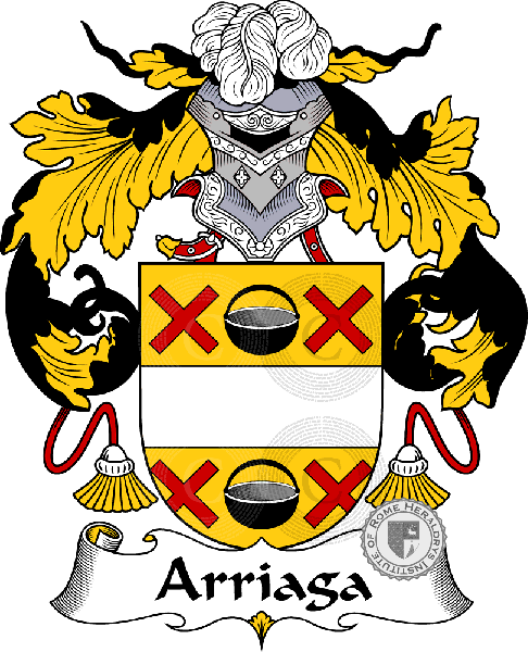 Coat of arms of family Arriaga