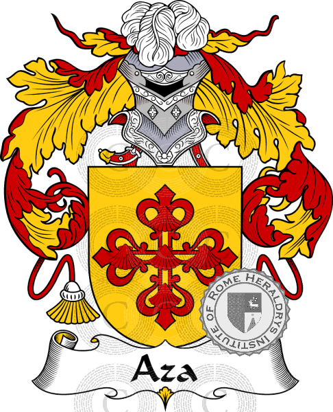 Coat of arms of family Aza or Daza