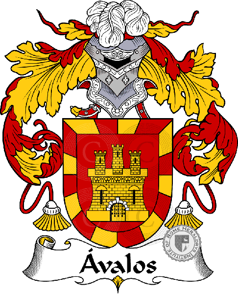 Wappen der Familie valos or Dávalos