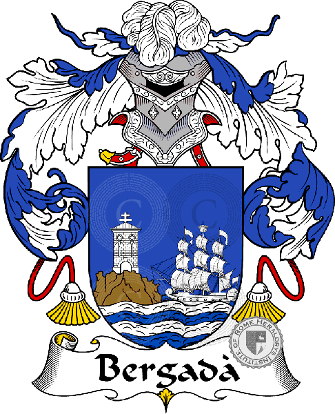 Coat of arms of family Bergadá