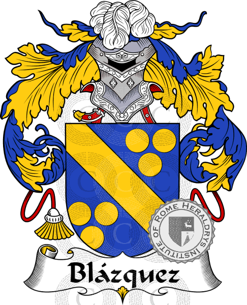 Coat of arms of family Blázquez