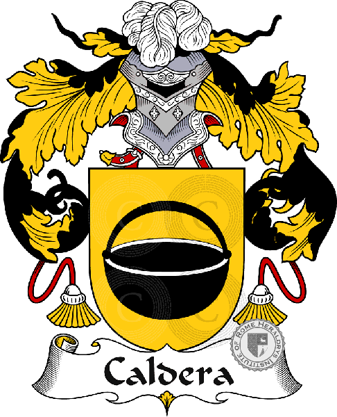 Coat of arms of family Caldera or Caldeira