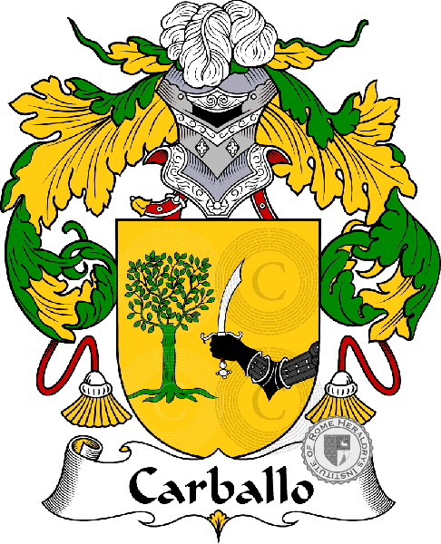 Coat of arms of family Carballo