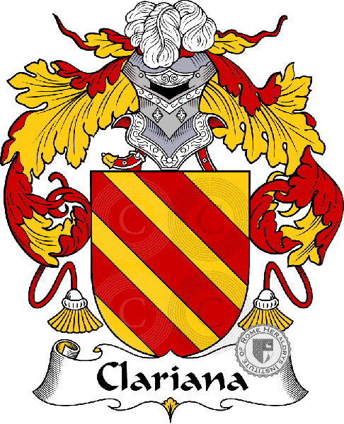 Wappen der Familie Clariana