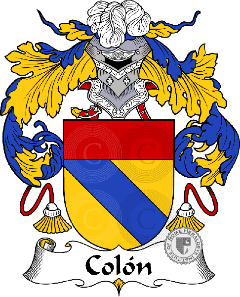 Coat of arms of family Colón