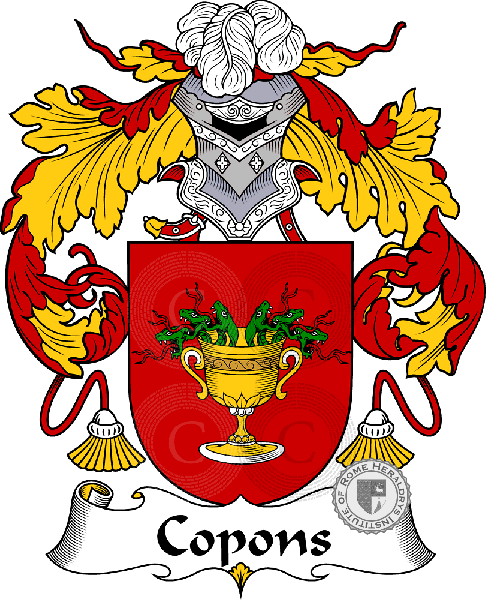 Coat of arms of family Copons