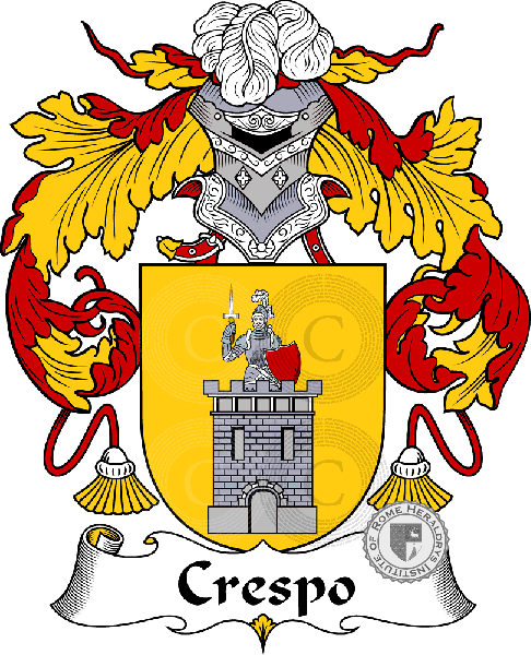 Coat of arms of family Crespo