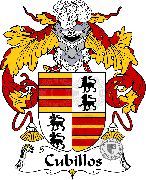 Coat of arms of family Cubillos