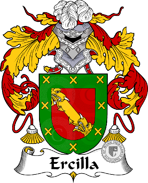 Coat of arms of family Ercilla