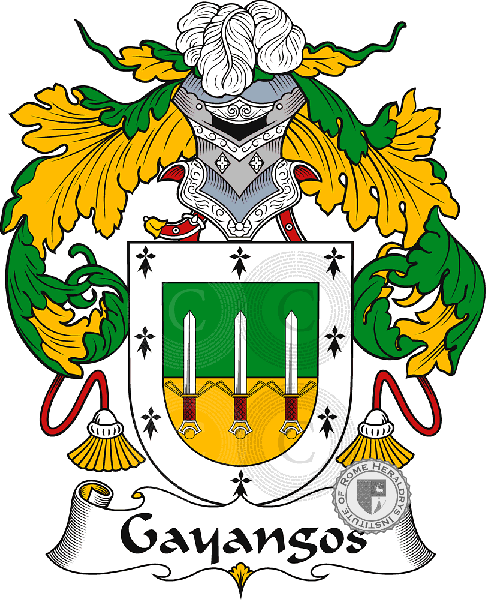 Coat of arms of family Gayangos