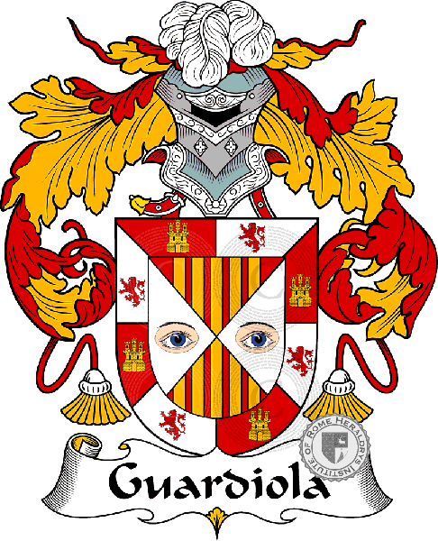 Coat of arms of family Guardiola