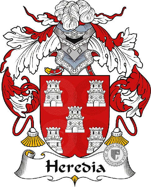 Coat of arms of family Heredia
