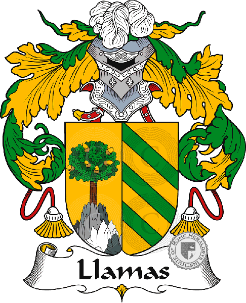 Coat of arms of family Llamas