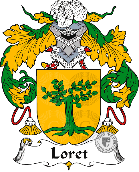 Coat of arms of family Loret