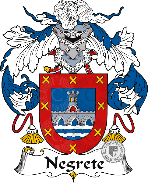 Coat of arms of family Negrete