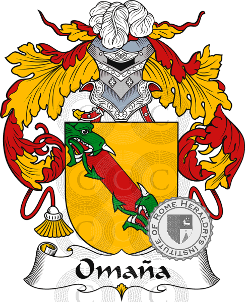 Coat of arms of family Omaña