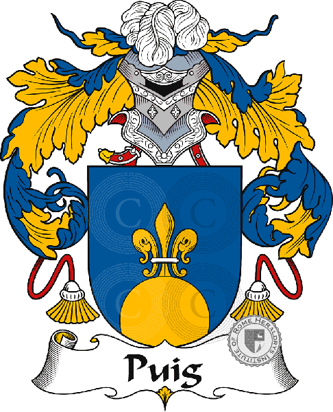 Coat of arms of family Puig