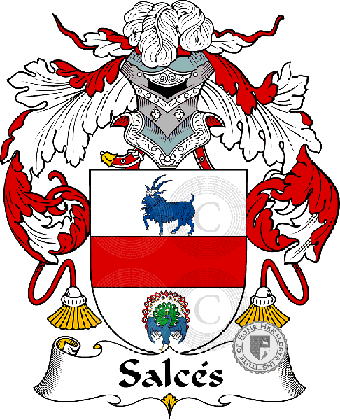Coat of arms of family Salcés