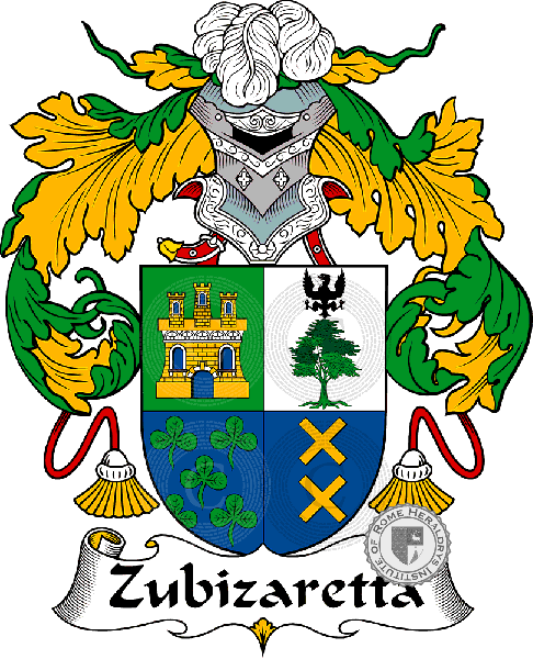 Coat of arms of family Zubizaretta