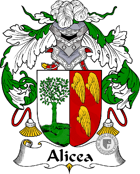 Coat of arms of family Alicea