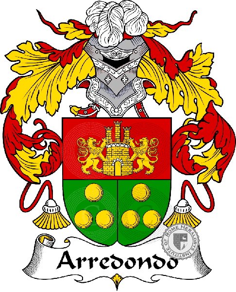 Coat of arms of family Arredondo