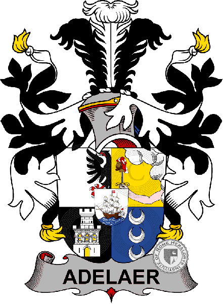 Coat of arms of family Adelaer or Adeler