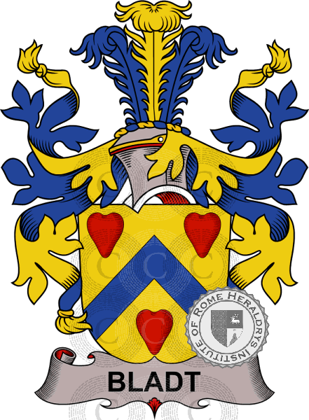 Coat of arms of family Bladt