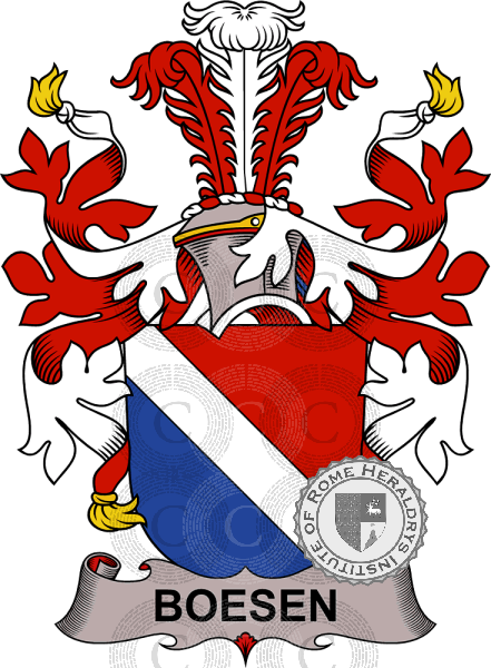 Coat of arms of family Boesen