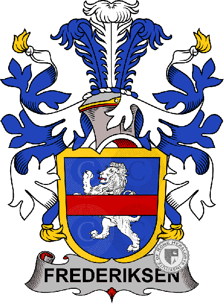 Escudo de la familia Frederiksen or Lövenfeld