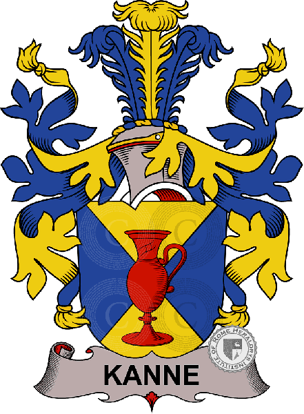 Coat of arms of family Kanne