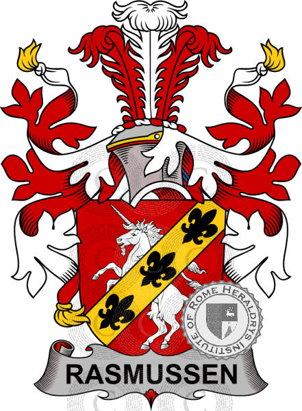 Escudo de la familia Rasmussen or Erasmus