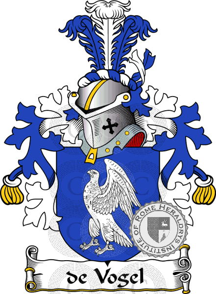 Coat of arms of family de Vogel