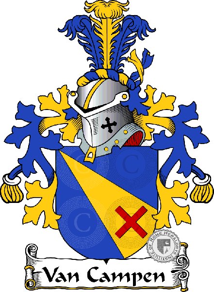 Coat of arms of family Van Campen