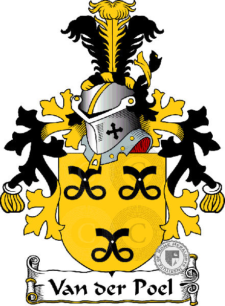 Escudo de la familia Van der Poel