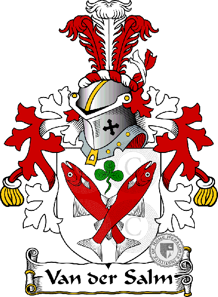 Wappen der Familie Van der Salm (or Zalm)