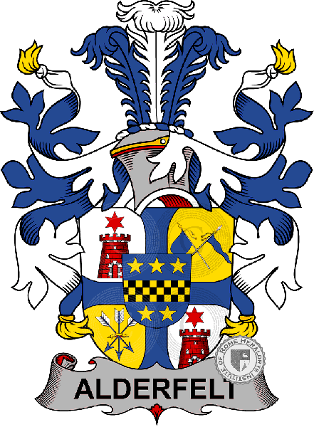Coat of arms of family Adlerfelt