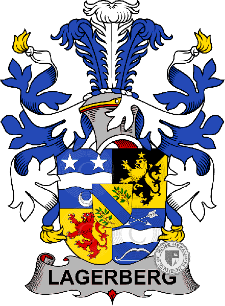 Coat of arms of family Lagerberg